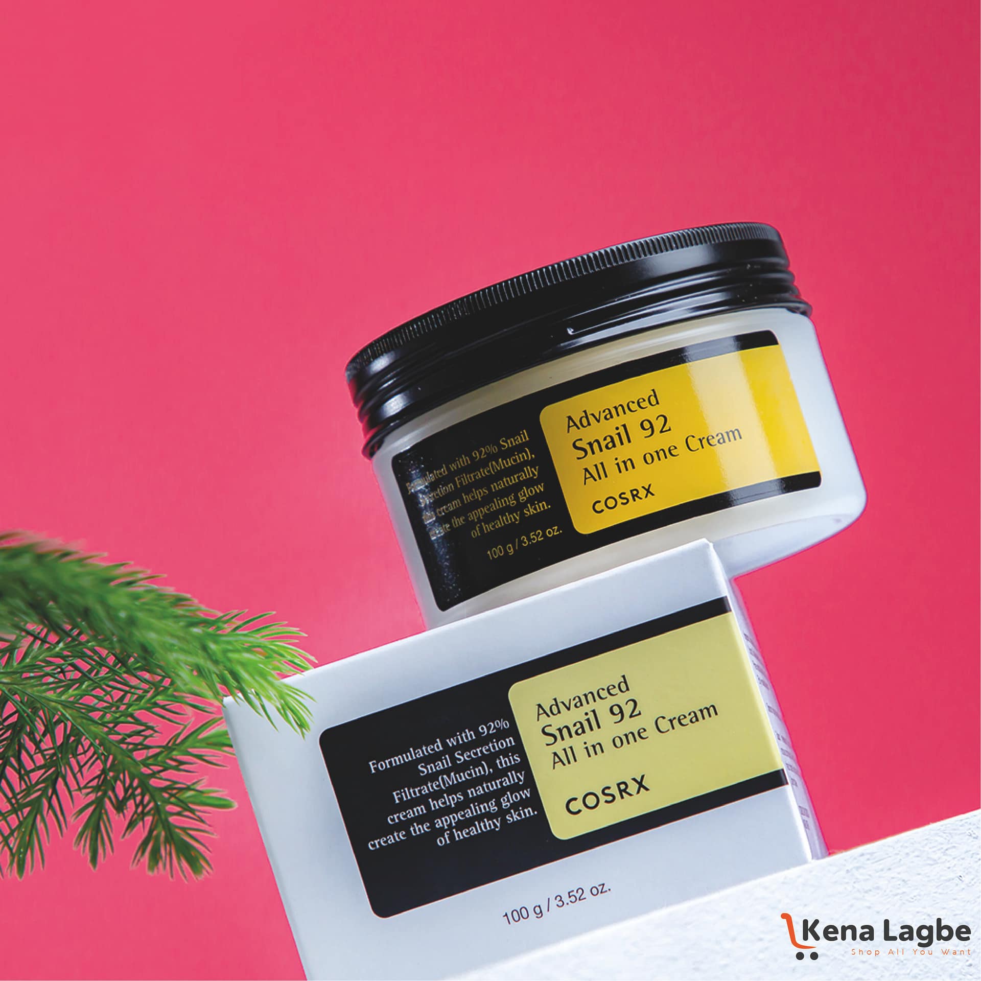 COSRX Advanced Snail 92 All In One Cream – 100g | Korean Hydrating & Repairing Face Cream