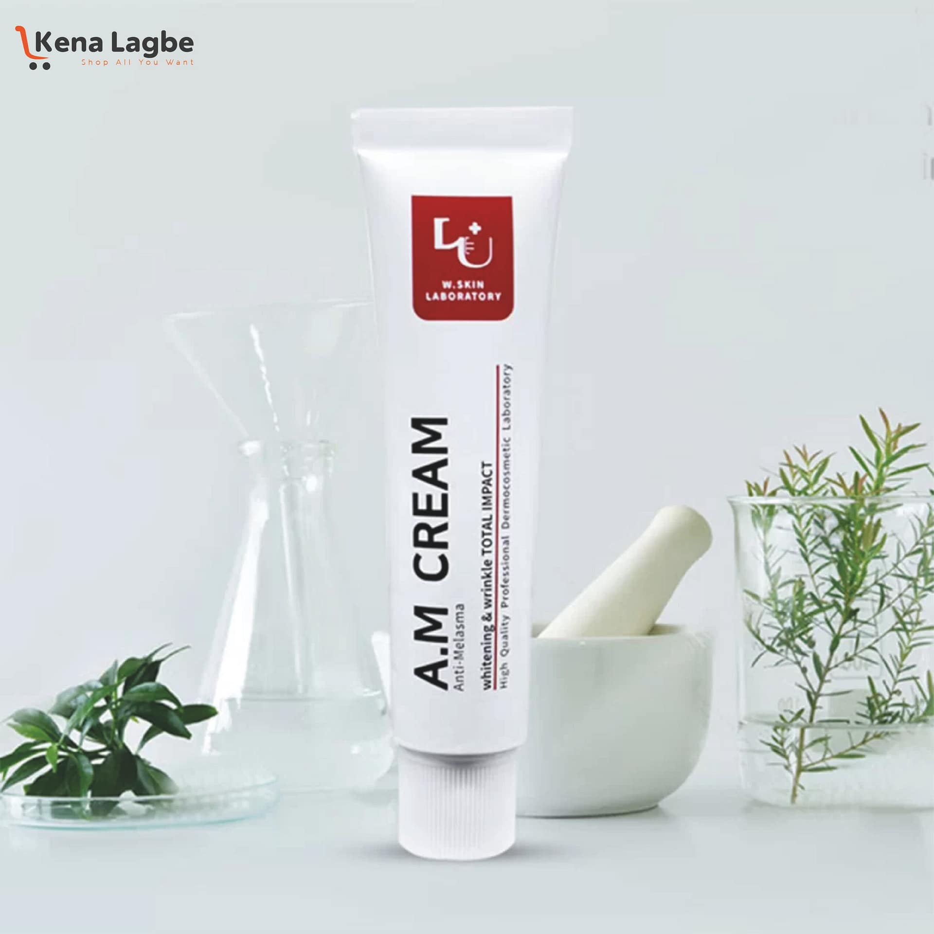W.Skin Laboratory A.M Cream Anti-Melasma – 50ml | Korean Brightening & Dark Spot Reduction Cream
